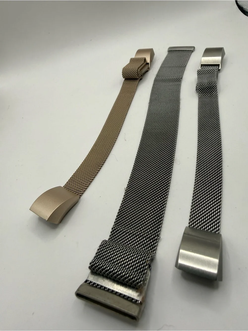 Band lot (3) Milanese Magnetic Loop Stainless Steel Band for Fitbit Alta Large